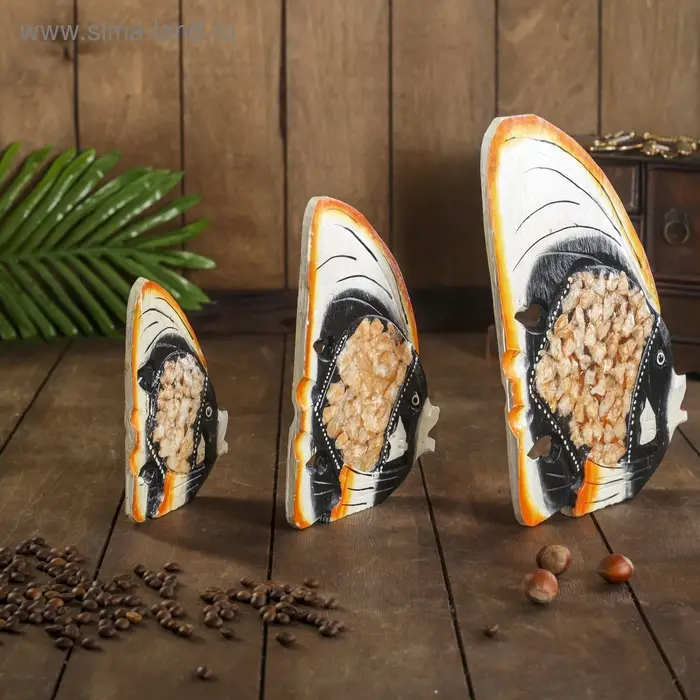 Сувенирный набор дерево  Сувенирный набор дерево "Рыбки с оранжевым краем" 20х8х25 см