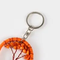 Брелок ловец снов "Древо" 19 см, цв. оранжевый Брелок ловец снов "Древо" 19 см, цв. оранжевый