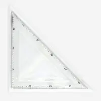 Линейка портновская &laquo;Треугольник&raquo;, равнобедренная, 50&times;32 см, пластиковая