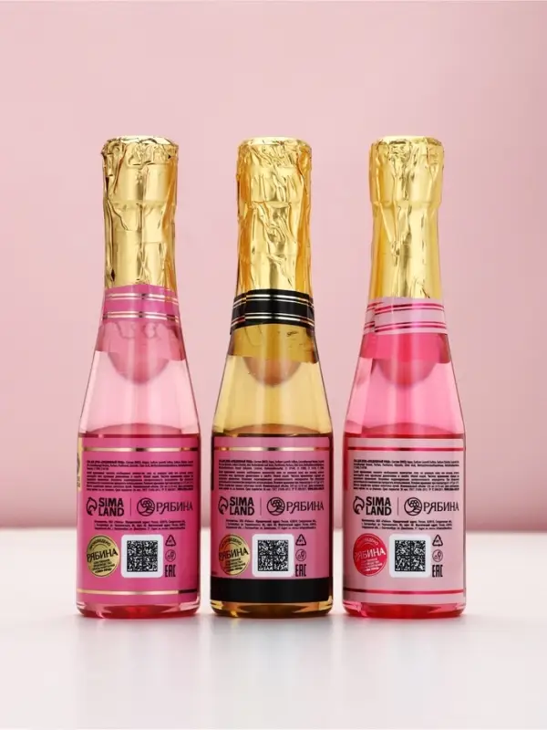 Гель для душа шампанское &laquo;Искрись от счастья&raquo;, набор 3 шт х 250 мл, Чистое счастье