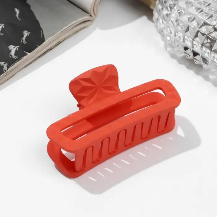 Краб для волос «Матовый», узор прямой, 7.5 см, микс Краб для волос «Матовый», узор прямой, 7.5 см, микс