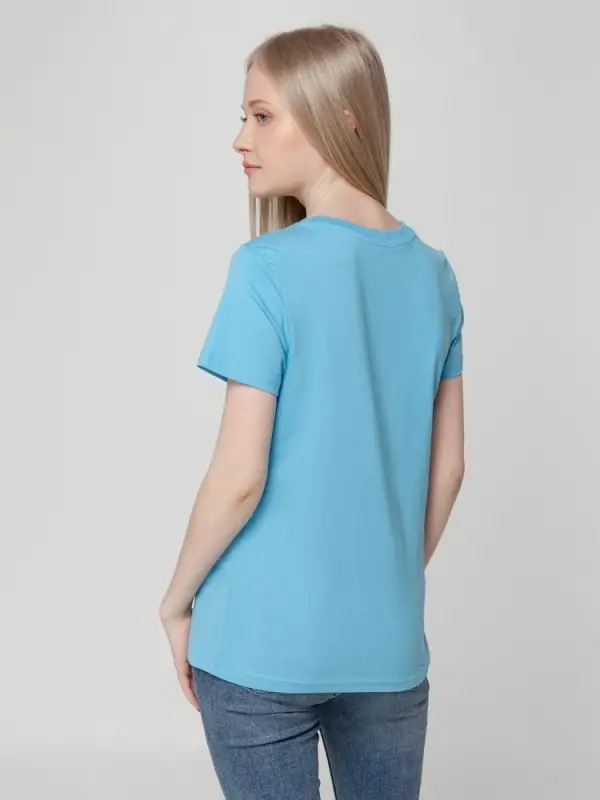 Футболка женская T-bolka Lady голубая, размер L Футболка женская T-bolka Lady голубая, размер L