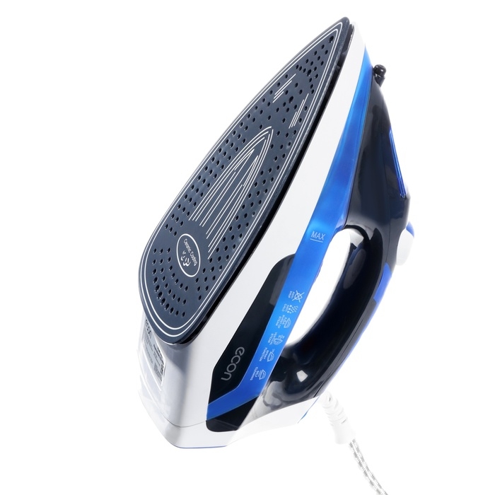 Утюг Еcon ECO-BI2407, 2400 Вт, керамическая подошва, 40 г/мин, 300 мл, бело-синий Утюг Еcon ECO-BI2407, 2400 Вт, керамическая подошва, 40 г/мин, 300 мл, бело-синий