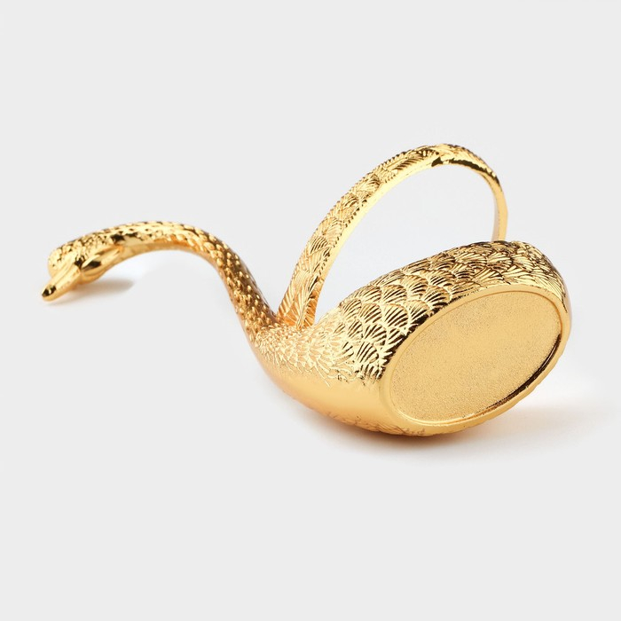 Набор ложек на подставке Magistro «Золотой лебедь», 7,5×5×14 см, цвет золотой Набор ложек на подставке Magistro «Золотой лебедь», 7,5×5×14 см, цвет золотой