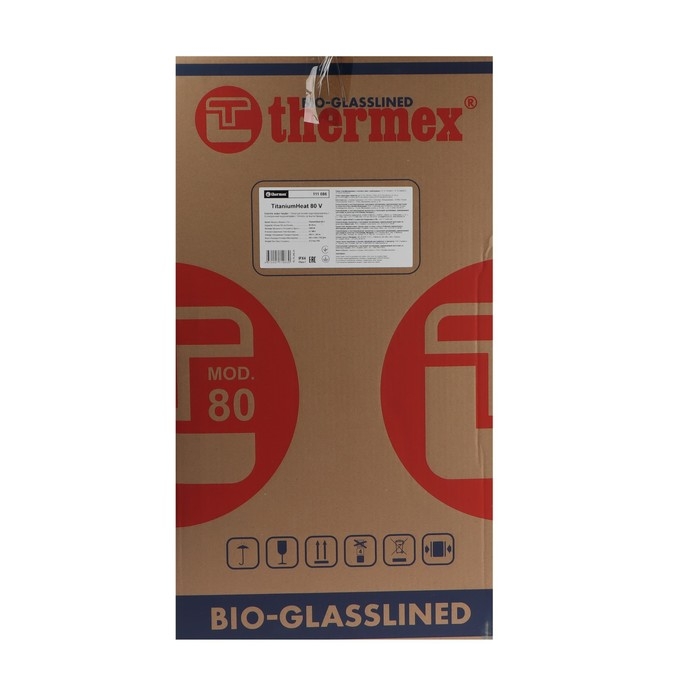 Водонагреватель THERMEX TitaniumHeat 80 V, накопительный, круглый, биостеклофарфор, 80 л Водонагреватель THERMEX TitaniumHeat 80 V, накопительный, круглый, биостеклофарфор, 80 л