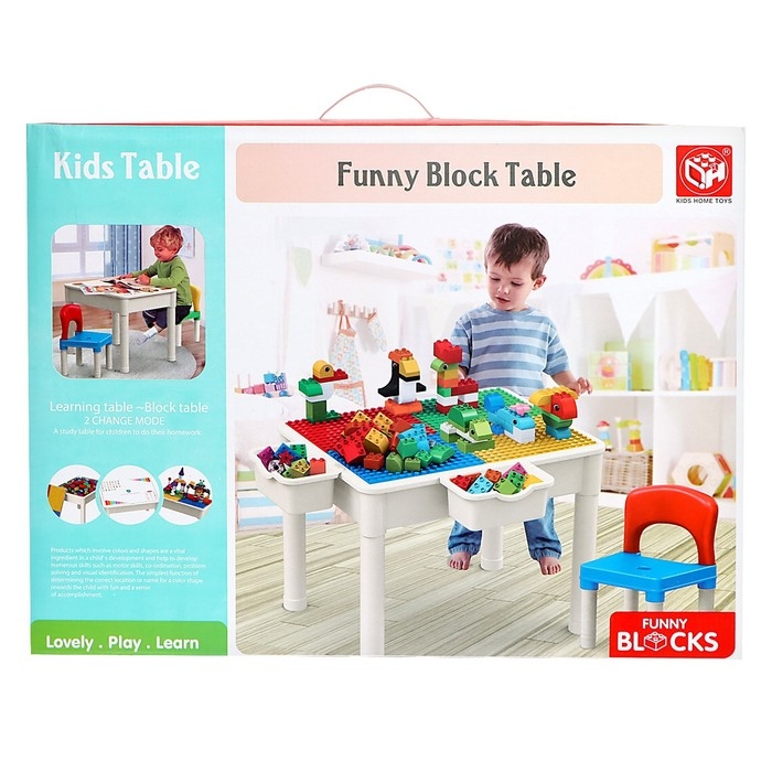 Игровой набор «Стол со стульчиком», конструктор, 60 деталей Игровой набор «Стол со стульчиком», конструктор, 60 деталей
