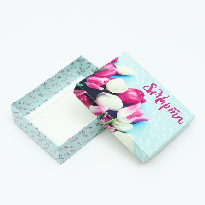 Подарочная коробка Подарочная коробка "8 Марта", 16,5 х 12,5 х 5,2 см