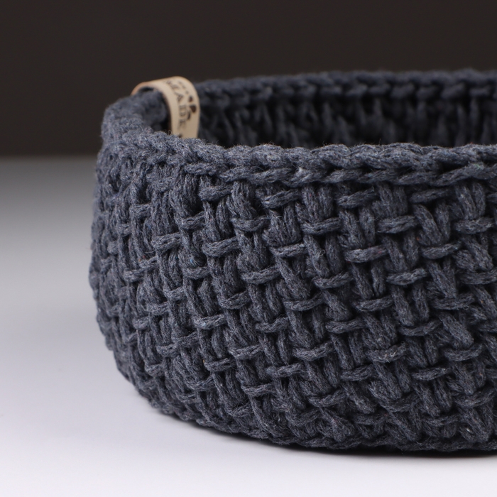 Корзинка  Корзинка "Малышка", 16 х 7,5 см, серый, хлопок
