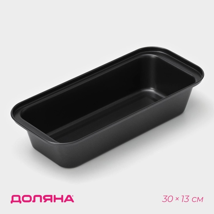 Форма для выпечки Доляна &laquo;Жаклин. Хлеб&raquo;, 30&times;13 см, антипригарное покрытие, цвет чёрный