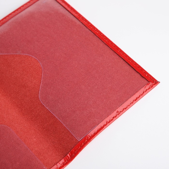 Обложка для паспорта, цвет алый Обложка для паспорта, цвет алый