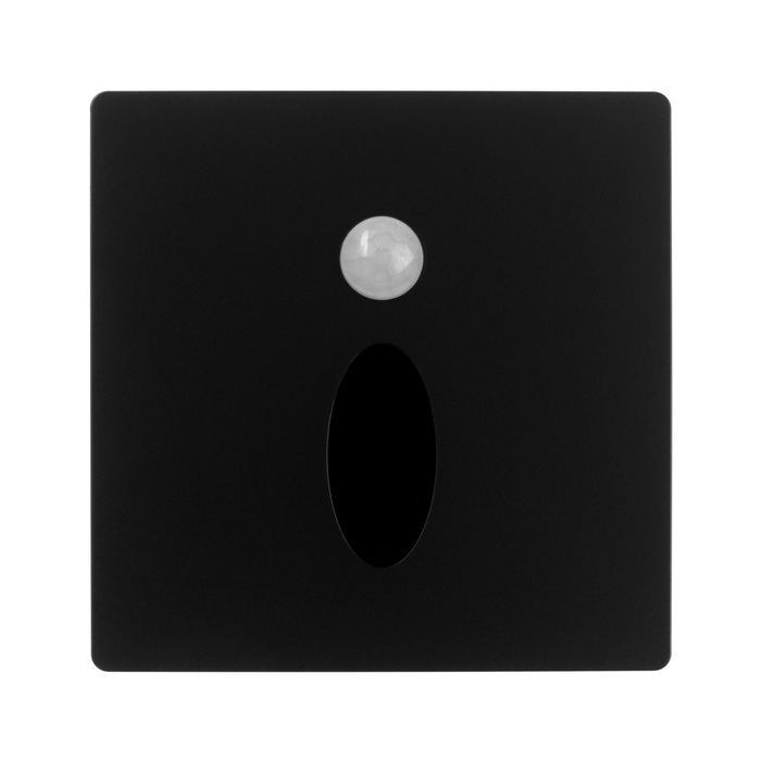 Встраиваемый светильник для лестницы, NL-39, датчик движ., 1.5 Вт, 60 Лм, 6500К, черный