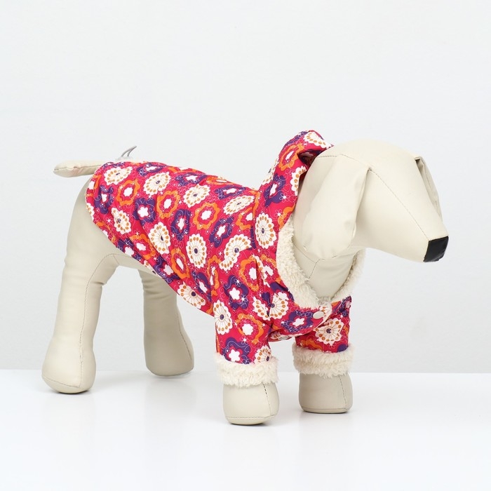 Куртка для животных, мембранная ткань + иск. мех, размер XS Куртка для животных, мембранная ткань + иск. мех, размер XS