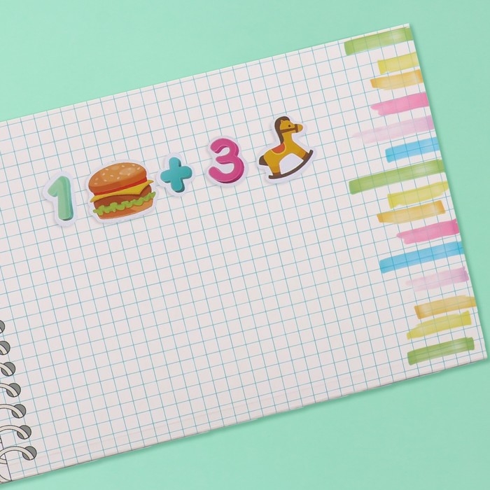 Наклейки в книжке Наклейки в книжке "Посчитай-ка" + 3 фона 20,7х14,2 см