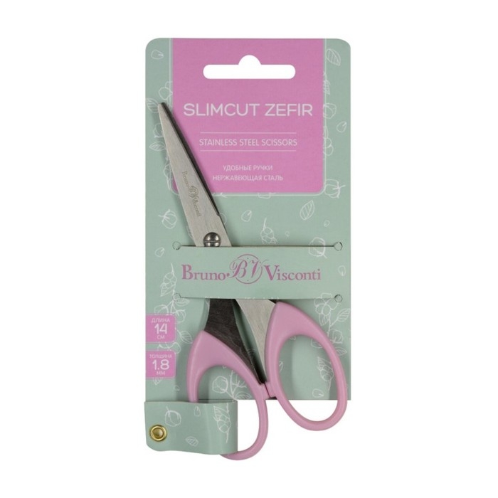 Ножницы канцелярские 14 см BrunoVisconti SlimCut Zefir Ножницы канцелярские 14 см BrunoVisconti SlimCut Zefir