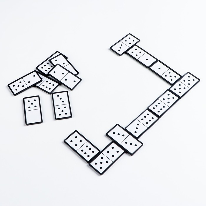 Настольная игра, домино,  Настольная игра, домино, "Классическое", 28 шт