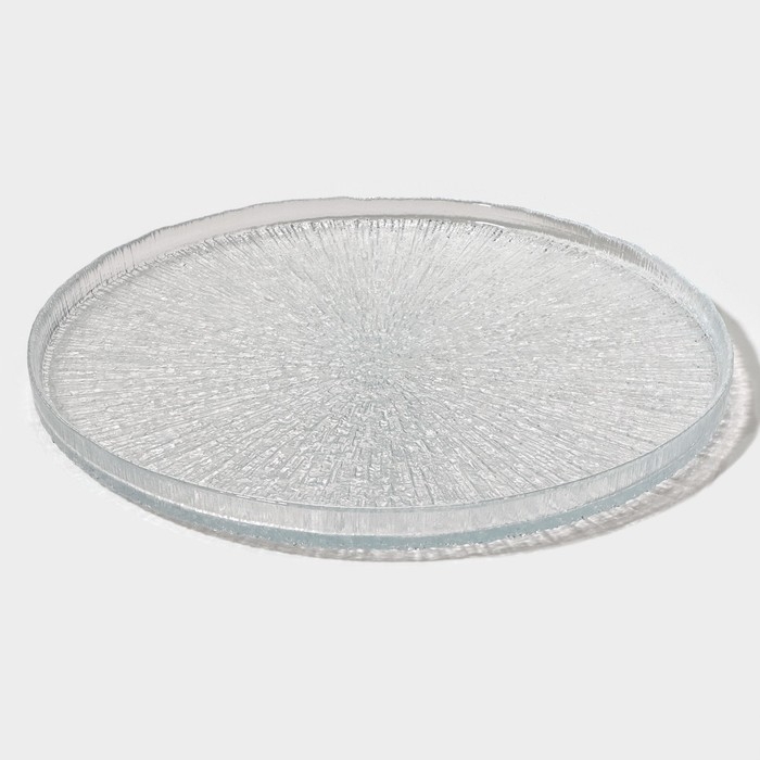 Тарелка стеклянная с бортиком «Нуук», d=28 см Тарелка стеклянная с бортиком «Нуук», d=28 см