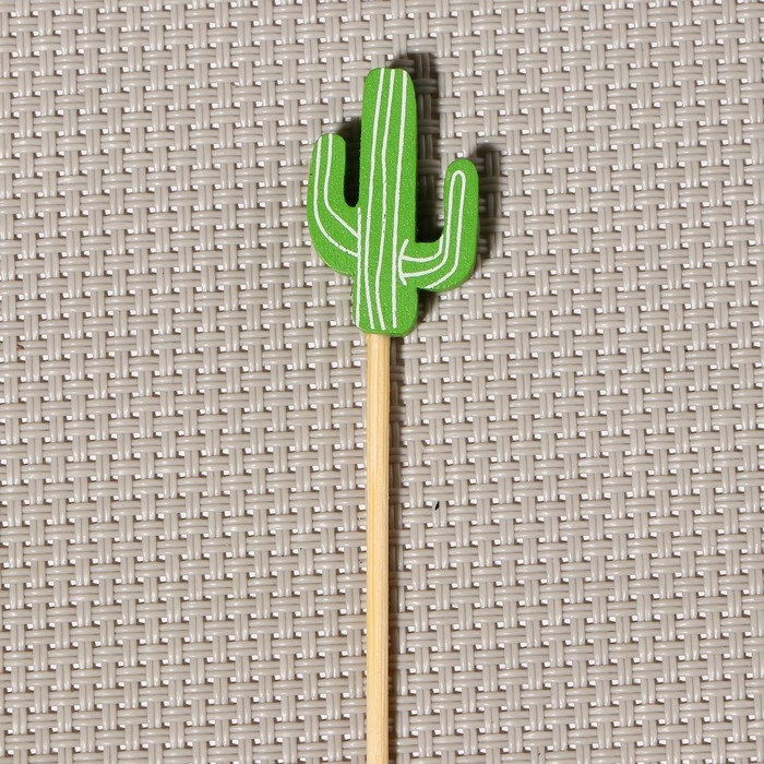 Шпажки Доляна «Гладкий кактус», 12 см, набор 25 шт Шпажки Доляна «Гладкий кактус», 12 см, набор 25 шт
