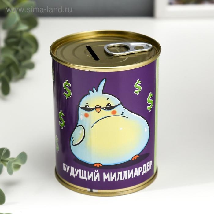 Копилка-банка металл Копилка-банка металл "Будущий миллиардер"