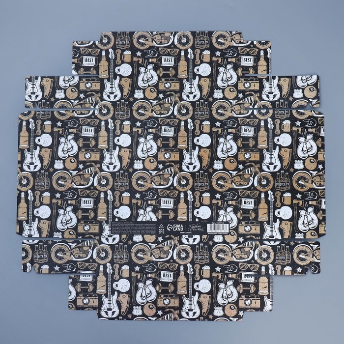 Коробка подарочная, упаковка, «Мужской» , 23.5 х 20.5 х 5.5 см Коробка подарочная, упаковка, «Мужской» , 23.5 х 20.5 х 5.5 см