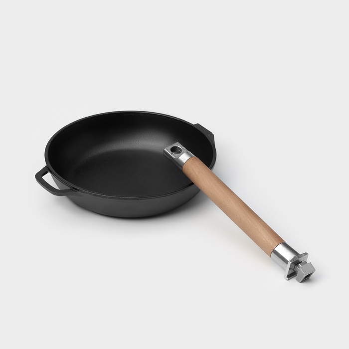 Сковорода чугунная Wild Kitchen, d=20 см, лопатка и губка в комплекте Сковорода чугунная Wild Kitchen, d=20 см, лопатка и губка в комплекте