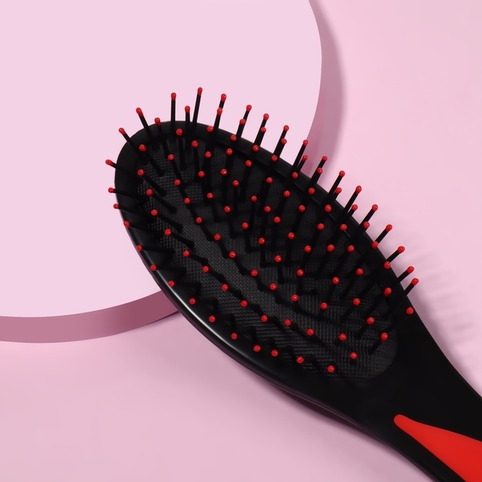 Расчёска массажная, 6 &times; 21 см, цвет МИКС