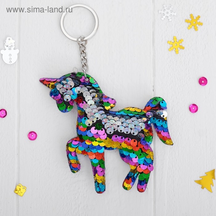 Мягкий брелок-хамелеон «Единорог» Мягкий брелок-хамелеон «Единорог»