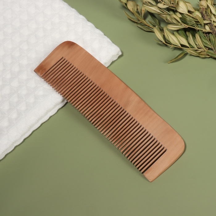 Расчёска - гребень, 16,5 × 5 см, цвет «тёмное дерево» Расчёска - гребень, 16,5 × 5 см, цвет «тёмное дерево»