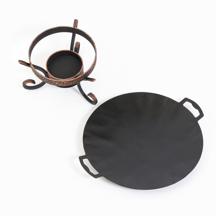 Набор: подставка Набор: подставка "шелковый путь" + садж "Вороненый NEW" 35 см