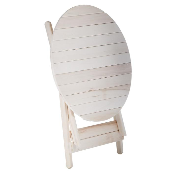 Стол складной, 80×80×75см, из липы, круглый Стол складной, 80×80×75см, из липы, круглый