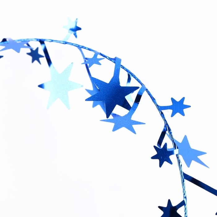Новый год! Проволока для поделок и декора «Звёздочка» длина — 5 метров, цвет синий