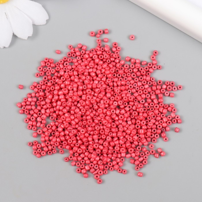 Бисер стекло 12/0  Бисер стекло 12/0 "Коралл" яркий 450 гр