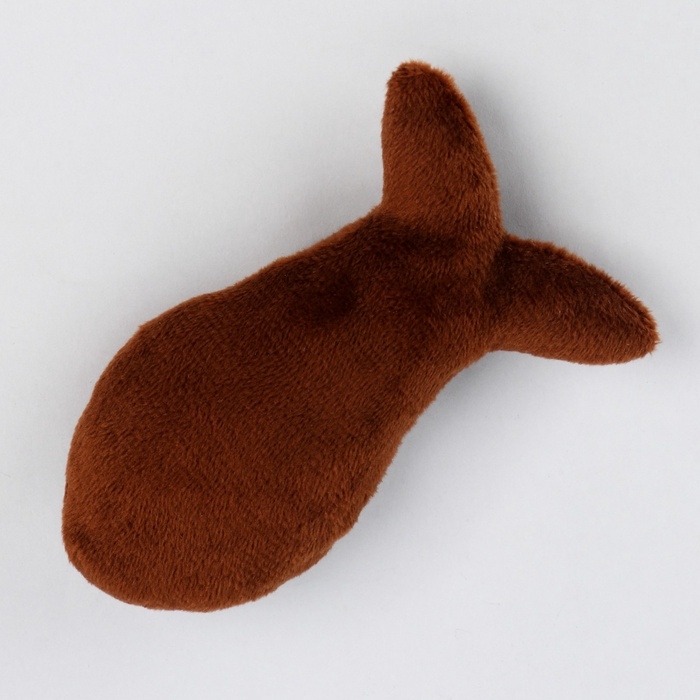 Игрушка для кошки «Рыбка» с кошачьей мятой, коричневая Игрушка для кошки «Рыбка» с кошачьей мятой, коричневая