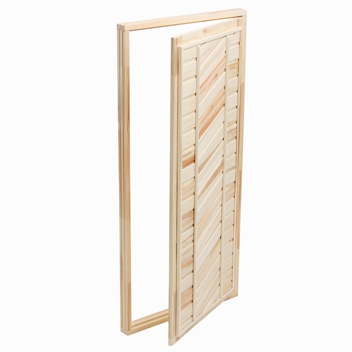 Дверь для бани и сауны, размер коробки 170х80 см, универсальная, липа Дверь для бани и сауны, размер коробки 170х80 см, универсальная, липа