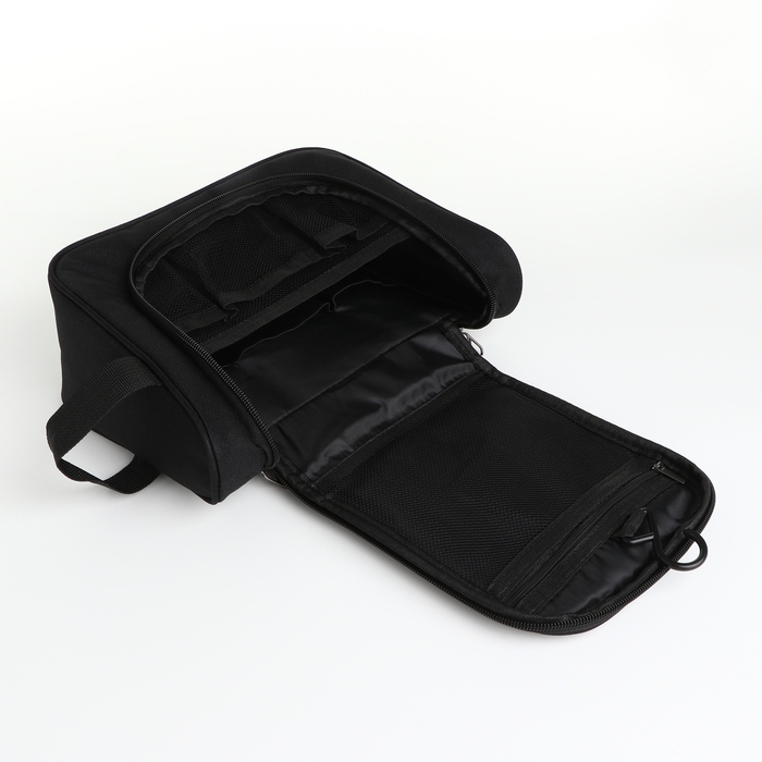 Косметичка-несессер на молнии, цвет чёрный Косметичка-несессер на молнии, цвет чёрный