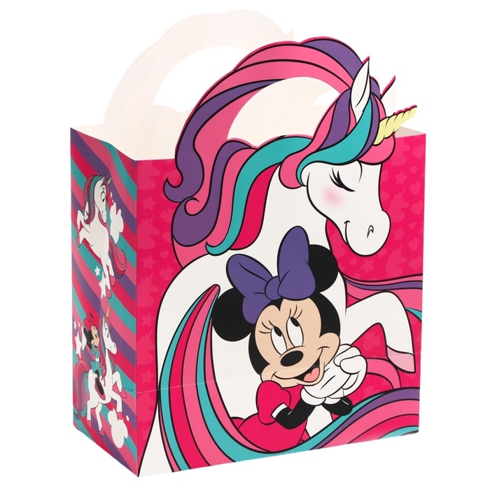 Пакет с бумагой тишью, Единорог, Минни Маус, 22х22х12 см Пакет с бумагой тишью, Единорог, Минни Маус, 22х22х12 см
