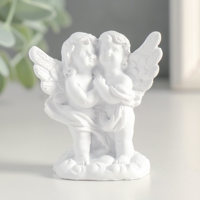 Сувенир полистоун Сувенир полистоун "Белоснежные ангелы - объятия" МИКС 5,7х5,4х2,8 см