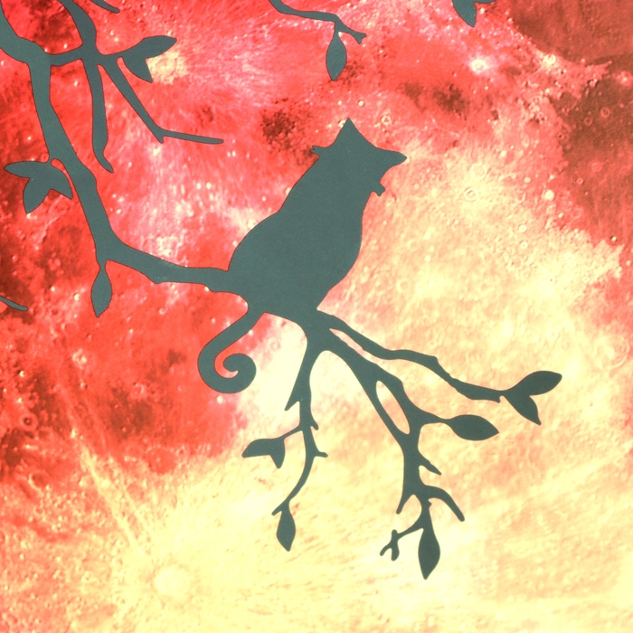 Наклейка 3Д интерьерная Наклейка 3Д интерьерная "Полнолуние", светящаяся, 30х30см