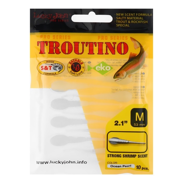 Твистеры съедобные LJ Pro Series TROUTINO, 5.3 см, цвет 033, 10 шт.
