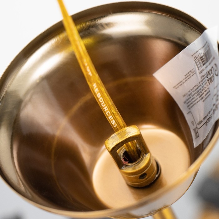 Люстра Люстра "Мэдфи" 3хЕ14 40Вт черно-золотой 55х70х55 см BayerLux