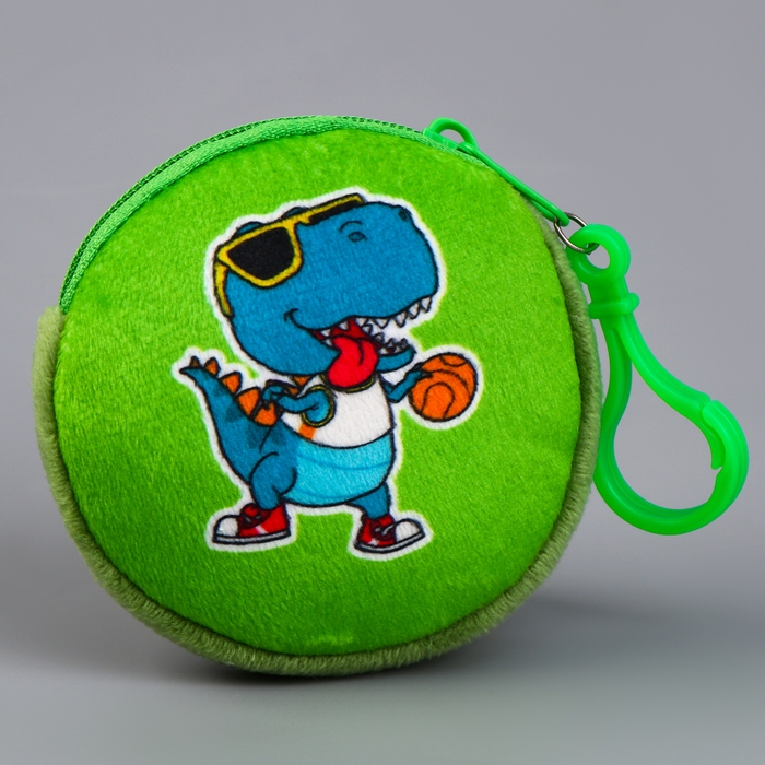 Кошелёк детский для мальчика в шоубоксе «Динозаврик», плюш, цвет МИКС