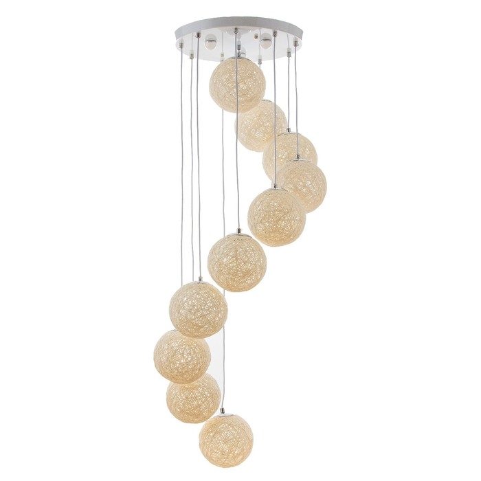 Светильник Светильник "Ротанг" 10LED 79Вт ПДУ белый 40х40х40-200см BayerLux