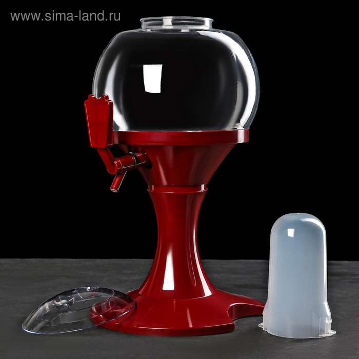 Башня пивная «Сфера», 3 л, цвет красный Башня пивная «Сфера», 3 л, цвет красный