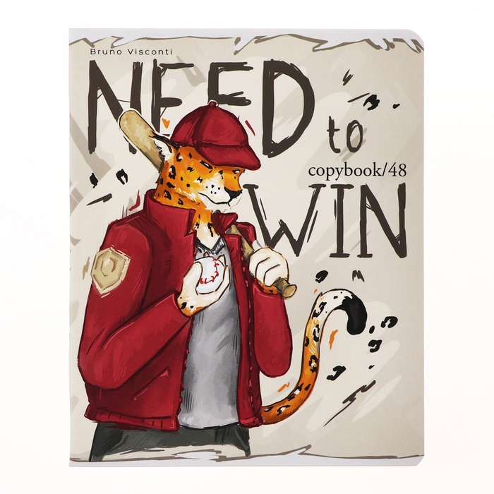 Тетрадь 48 листов в клетку Тетрадь 48 листов в клетку "На спорте", обложка мелованный картон, ламинация "софт-тач", МИКС