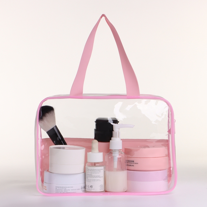 Косметичка на молнии, цвет розовый Косметичка на молнии, цвет розовый