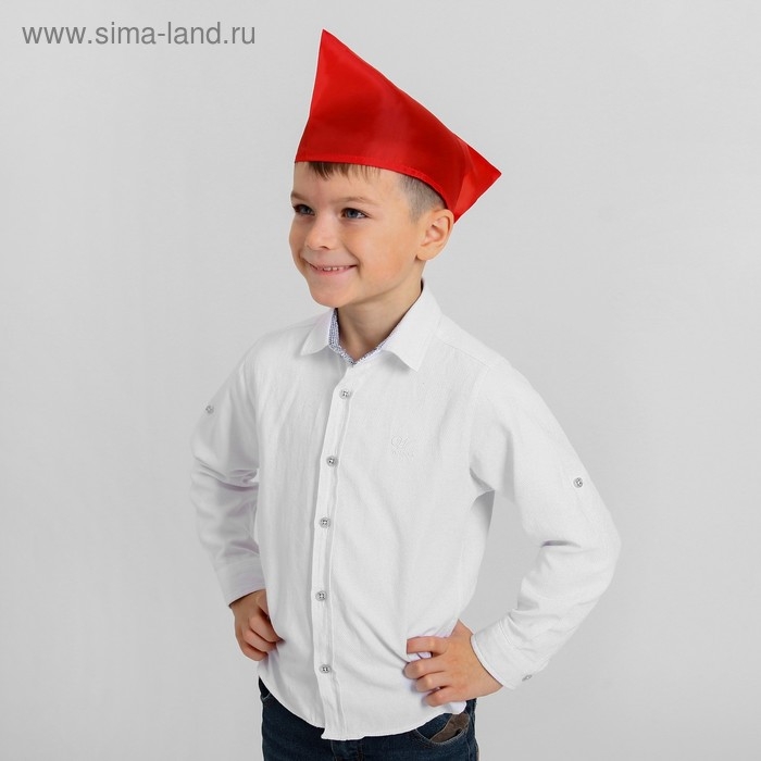 Пилотка пионерская, красная Пилотка пионерская, красная
