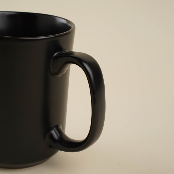 Набор кружек фарфоровых SL Home «Дарк», 400 мл, цвет чёрный Набор кружек фарфоровых SL Home «Дарк», 400 мл, цвет чёрный