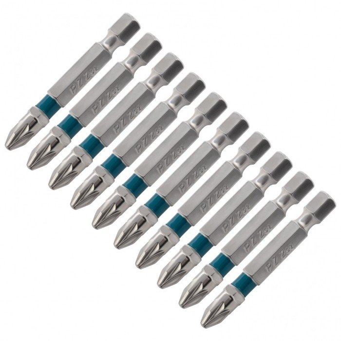 Набор бит РZ2х50 Gross, сталь S2 (набор 10шт) Набор бит РZ2х50 Gross, сталь S2 (набор 10шт)