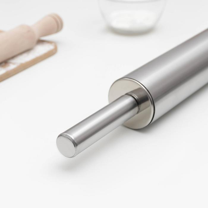 Скалка «Самый смак», металл, 47 см, рабочая часть 25 см Скалка «Самый смак», металл, 47 см, рабочая часть 25 см