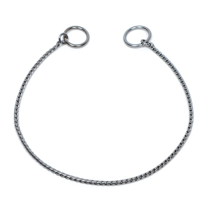 Ошейник - удавка Ошейник - удавка "Кобра", 40 см, толщина цепочки 3 мм, черный