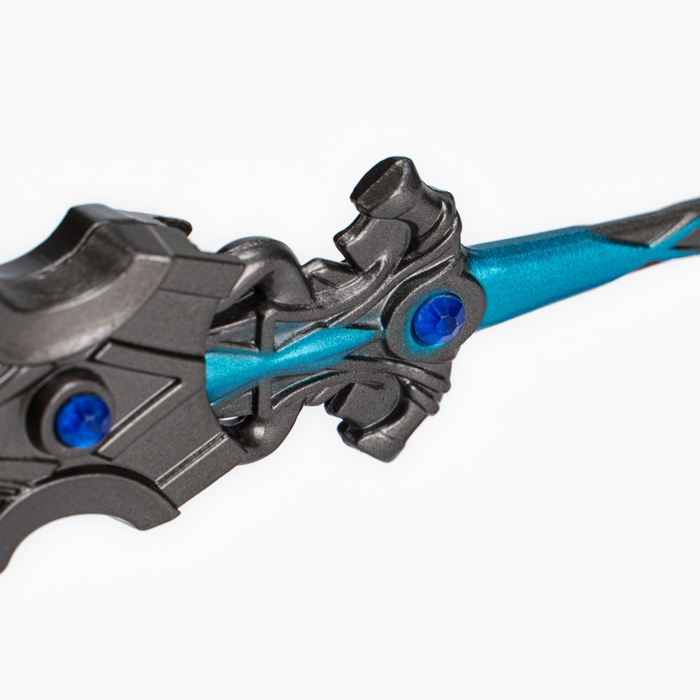 Сувенирное оружие подвесное мини Сувенирное оружие подвесное мини "Меч Арта", брелок, 27 см, серебристый с голубым